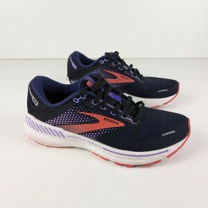 Brooks Adrenaline GTS 22 Running Shoes Women Size 10 Blue Pink Athletic Sneakers